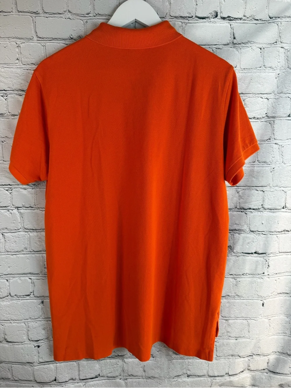 POLO RALPH LAUREN Orange Polo Shirt | Classic Preppy Golf Casual | Size L‎